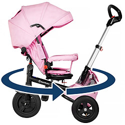 HyperMotion Poussette Tricycle Pour Enfant 1-5 ans TOBI VELAR Rose