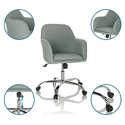 Avis Siège de bureau / Siège pivotant / Chaise à coque SOLAO 300 Tissu menthe hjh OFFICE