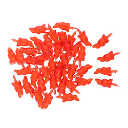 Acheter 100pcs plastique bonhomme de neige nez ornement de noël artisanat pour le père noël rouge