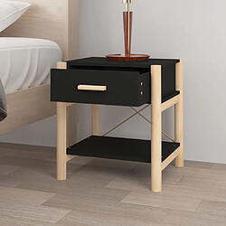 Acheter Maison Chic Lot de 2 Tables de chevet - Tables de Nuit Noir 42x38x45 cm Bois d’ingénierie