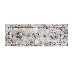 Acheter Beliani Tapis beige et gris 60 x 180 cm ALMUS