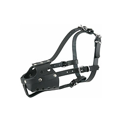 ZOLUX Muselière en cuir pour chien type police noire Taille 6. Muselière en cuir pour chien type police noire Taille 6