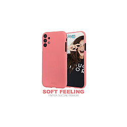 JAYM - Coque Silicone Soft Feeling Rose pour Samsung Galaxy A32 4G ? Finition Silicone ? Toucher Ultra Doux