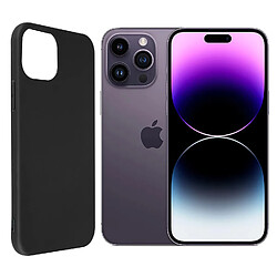 Coque de protection souple silicone Noir pour iPhone 14 Pro Max -Visiodirect -