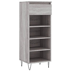 Maison Chic Armoire à Chaussures,Meuble de Rangement à Chaussures Sonoma gris 40x36x105 cm Bois d'ingénierie -MN35948