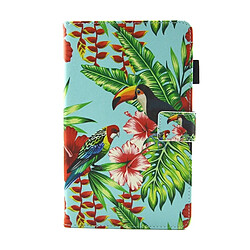 Wewoo Housse Étui pour Samsung Galaxy Tab A 8.0 / T380 & T385 Toucan modèle Horizontal en cuir avec support et fentes cartes