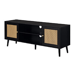 Acheter Bestmobilier Goto - meuble tv - noir - 140 cm