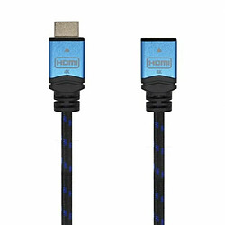 Câble HDMI Aisens Noir Noir/Bleu 1 m