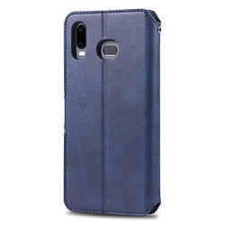 Avis Wewoo Housse Coque Pour Galaxy A6s AZNS Étui en cuir PU avec support et fentes cartes et cadre photo horizontal texture de mollet et Bleu