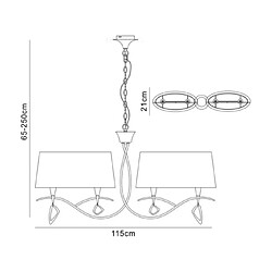 Avis Luminaire Center Suspension Mara L'or français