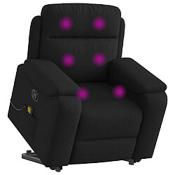 vidaXL Fauteuil de massage inclinable Noir Tissu