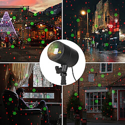 Wewoo IP65 Imperméable À L'eau En Aluminium Paysage Lumière, Dynamique Rouge + Vert Laser Mini Lampe Extérieure