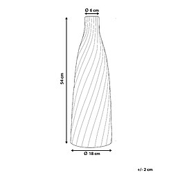 Avis Beliani Vase décoratif FLORENTIA fait à la main Céramique 54 cm Vert clair