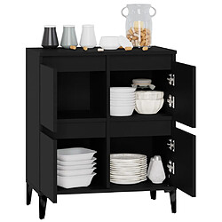 Acheter vidaXL Buffet Noir 60x35x70 cm Bois d'ingénierie