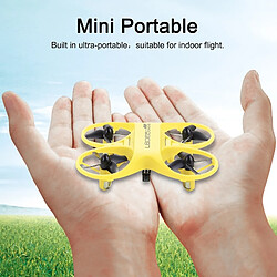 Universal Mini RC Quadcopter Contrôle Infrarouge Drone 2.4GHz Avion avec Lumière LED Cadeau d'anniversaire Jouets pour enfants Mini Drone | RC Helicopter (Jaune)