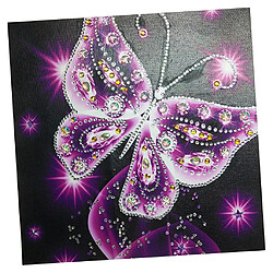 Avis Peinture de diamant Drill spécial spécial bricolage Sparkle Butterfly Picture Pink