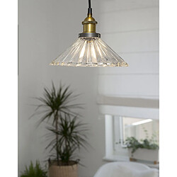 Beliani Lampe suspension COLORADO Verre Transparent