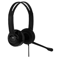 TNB HS-200 Noir Casque filaire avec microphone - Circonférence externe - Microphone intégré