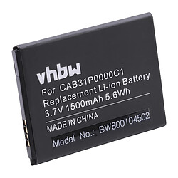 vhbw batterie 1500mAh (3.7V) pour Smartphone téléphone portable Alcatel One Touch POP, POP C3, POP C3 Dual, OT-4033D, OT-4033A, BY71, CAB31P0000C1.