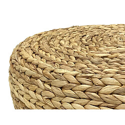 Avis Vente-Unique Pouf rond en rotin naturel clair MEVIZO