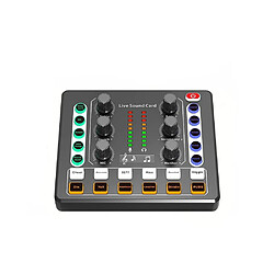 Table De Mixage Bluetooth Pour Enregistrement Et Chant En Direct Noir Or YONIS 