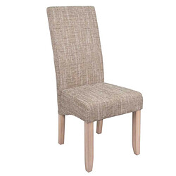 Avis Dansmamaison Quatuor de chaises Beige Tissus/Bois - PURE