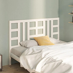 Maison Chic Tête de lit moderne pour chambre - Décoration de lit Blanc 141x4x100 cm Bois massif de pin -MN80315