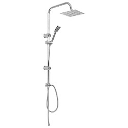 Avis Helloshop26 Ensemble de douche à deux têtes avec douchette douche à main pomme de douche carrée réglable maison salle de bain intérieur 95 cm 02_0003785