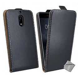 Htdmobiles Housse etui PU cuir fine pour Nokia 6 + verre trempe - NOIR