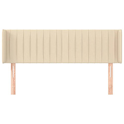 Avis Maison Chic Tête de lit scandinave avec oreilles,meuble de chambre Crème 147x16x78/88 cm Tissu -MN44160