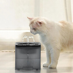 Universal Fontaine automatique d'eau pour chat à boire 2,0 litres distributeur d'eau de papier pour voiture chat chiot super silencieux fournitures pour animaux de compagnie | Fournitures d'alimentation pour chat (gris)