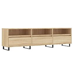 Maison Chic Meuble TV scandinave - Banc TV pour salon chêne sonoma 150x30x44,5 cm bois d'ingénierie -MN68782