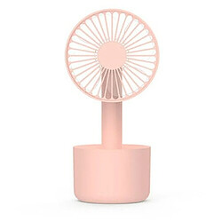 Ventilateur Marguerite Portable Rechargeable à 3 Vitesses-Rose