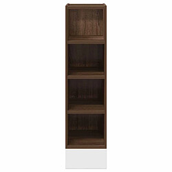 Avis vidaXL Armoire de plancher chêne marron 20x44,5x81,5cm bois ingénierie