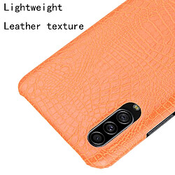 Acheter Wewoo Coque Rigide Pour Galaxy A70s antichoc Crocodile Texture PC + Etui en PU Orange