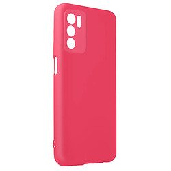 Avizar Coque Oppo A16 et Oppo A16s Silicone Semirigide Finition Soft-touch Rose fuchsia