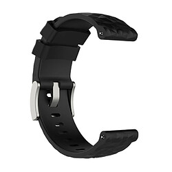 Wewoo Bracelet pour montre connectée Dragonne de remplacement en silicone SUUNTO Sport Baro Noir