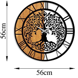 Avis Hanah Home Décoration murale en bois et métal Clock.