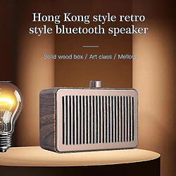 Universal Basse Bluetooth portable yyh Portable basse stéréo mini Bluetooth sans fil | Enceintes portables (couleur de grain de bois)