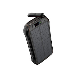 Chrono Solar Power Bank Wireless Portable Chargeur externe Batterie de charge rapide étanche chargeur de téléphone portable 26800mAh,(noir)