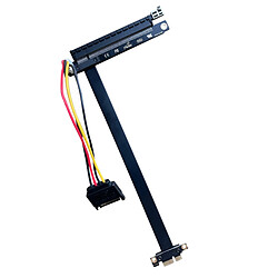 Câble D'extension PCI-e 3.0 PCI Express Gen3 8 Gbps 1X à 16X 180 Degrés 40 Cm B