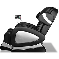 Avis vidaXL Fauteuil de massage avec écran Noir Similicuir