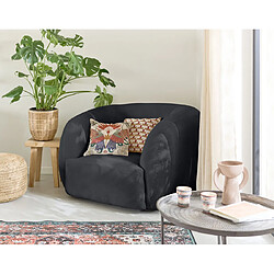 Lisa Design Fauteuil Ernee Cocon Velours Noir