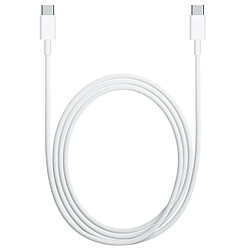 Riffi Câble CP USB-C vers USB-C PD 60W 3A Charge Super Rapide iPhone 15 2m Blanc