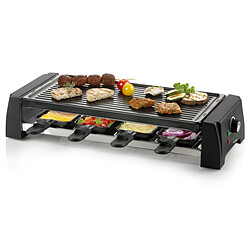 Appareil à raclette 8 personnes 1200w + pierre à griller - DO9189G - DOMO pas cher