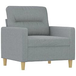 Avis Maison Chic Ensemble de canapés 3 pcs avec coussins, Canapé droit Sofa pour Salon Gris clair Tissu -GKD484361