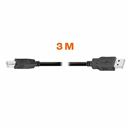 Avis Câble USB PcCom Noir 3 m