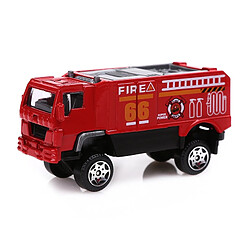 Universal Jeu de 6 jouets moulés sous pression pour le camion de pompiers de la police, modèle en alliage de sauvetage 1: 87, cadeau d'anniversaire pour l'éducation des enfants | Voiture jouet moulée sous pression (rouge)