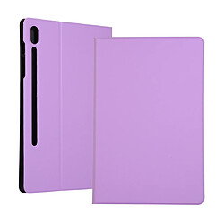 Wewoo Housse en cuir à rabat horizontal Voltage Elastic Texture pour Galaxy Tab S6 T860avec support violet