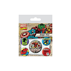 Pyramid International Marvel Comics - Pack 5 badges Iron Man